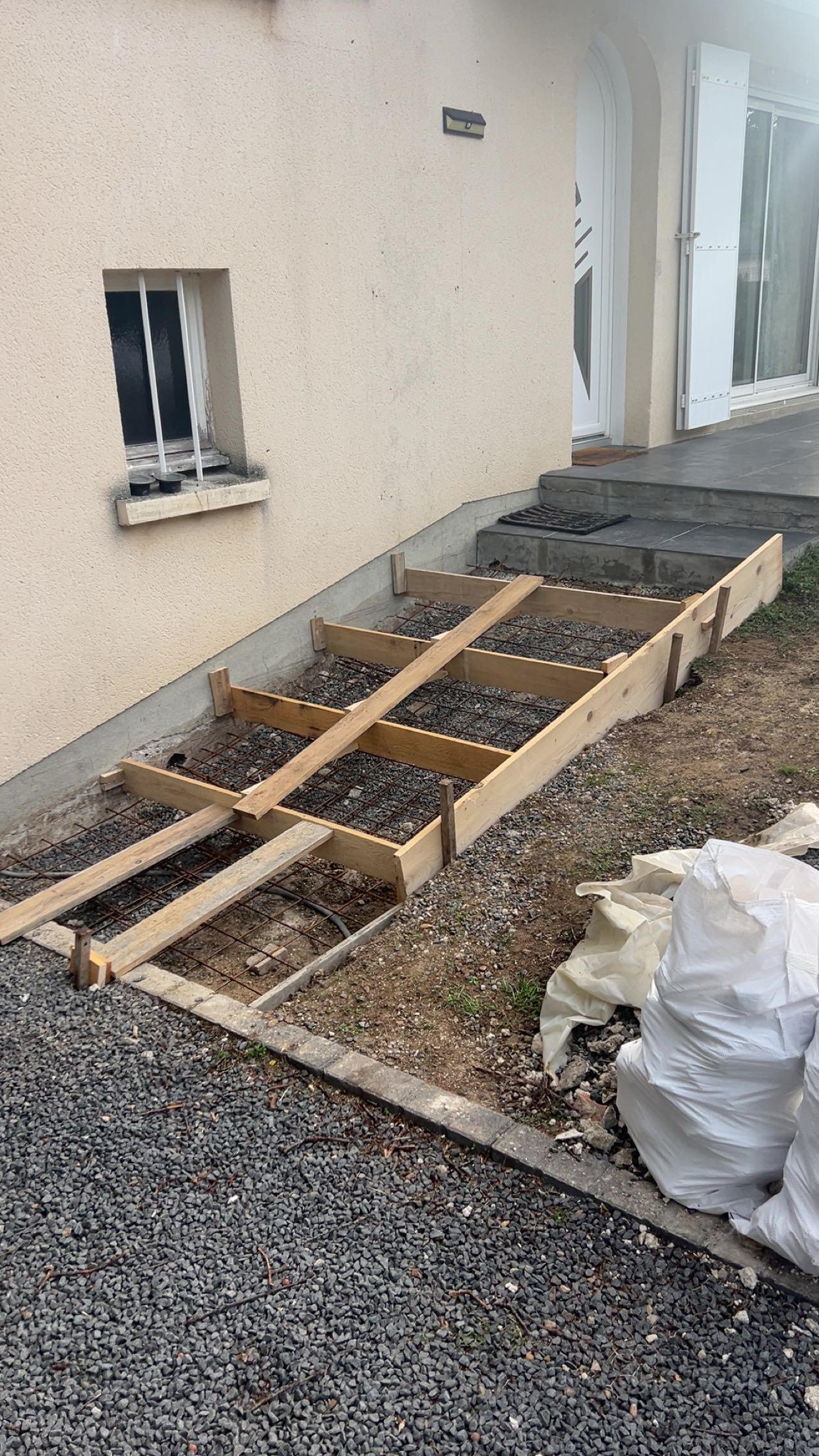 Coffrage de l’escalier